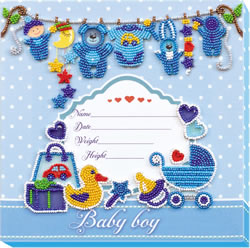 Bead Embroidery kit Metric for a Boy - Abris Art
