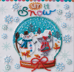 Bead Embroidery kit Snowiness - Abris Art
