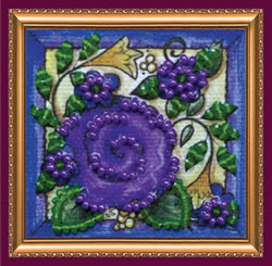 Bead Embroidery kit Flower Carpet - Abris Art