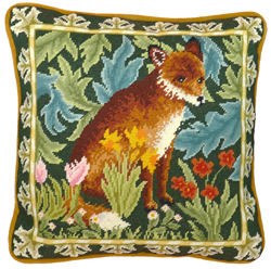 Petit Point borduurpakket William Morris - Woodland Fox Tapestry - Bothy Threads