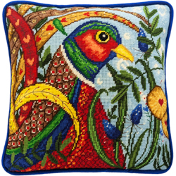 Petit Point borduurpakket Linda Hoskin - Pheasant - Bothy Threads