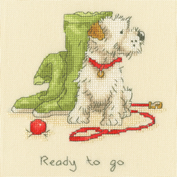 Cross stitch kit Anita Jeram - Ready to Go - Bothy Threads