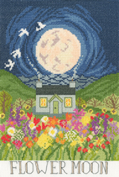 Borduurpakket Lizzie Spikes - Flower Moon - Bothy Threads