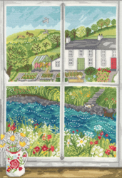 Cross stitch kit Lizzie Spikes - Daisy Window - Bothy Threads