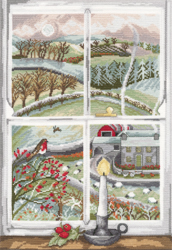 Cross stitch kit Lizzie Spikes - Rosehip Window - Bothy Threads