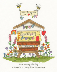 Cross stitch kit Eleanor Teasdale - Bee Home - Bothy Threads