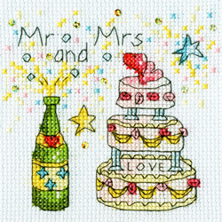 Cross stitch kit Amanda Loverseed - Cheers Card - Bothy Threads
