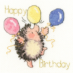 Cross stitch kit Margaret Sherry - Birthday Balloons  - Bothy Threads