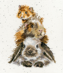 Cross stitch kit Hannah Dale - Piggy In The Middle - Bothy Threads