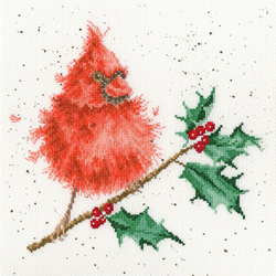 Cross stitch kit Hannah Dale - Festive Feathers - Bothy Threads
