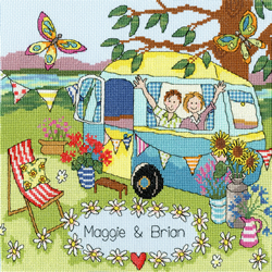 Cross stitch kit Julia Rigby - Our Caravan - Bothy Threads