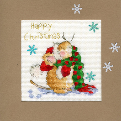 Cross stitch kit Christmas Cards - Counting Snowflakes - Bothy Threads