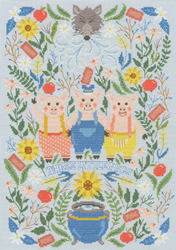 Cross stitch kit Vesna Skornsek - Three Little Pigs - Bothy Threads