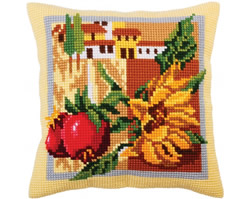 Cushion cross stitch kit Tuscany - Collection d'Art