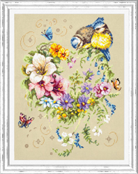 Cross stitch kit Melody of Your Heart - Magic Needle