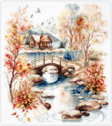 Cross stitch kit Autumn Watercolor - Magic Needle