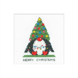 Cross stitch kit Penguin Card - Tree - Heritage Crafts