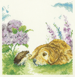 Cross stitch kit Hydrangea Hideaway - Heritage Crafts