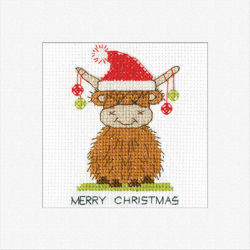 Borduurpakket Highland Card - Santa - Heritage Crafts