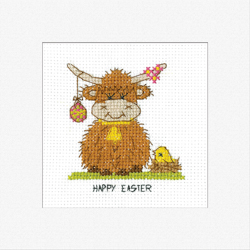 Borduurpakket Highland Card - Easter - Heritage Crafts