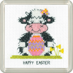 Borduurpakket Milkshak Coaster - Easter - Heritage Crafts