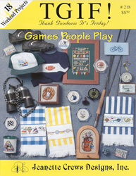 Cross Stitch Chart Games People Play - Jeanette Crews Designs