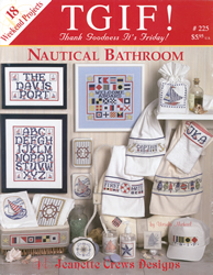 Cross Stitch Chart Nautical Bathroom - Jeanette Crews Designs