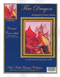 Cross Stitch Chart Fire Dragon - Kustom Krafts
