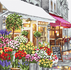 Cross stitch kit Flower Shop - Leti Stitch