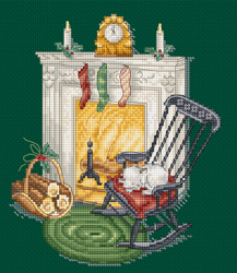 Cross stitch kit Resting by the Chimney - Leti Stitch