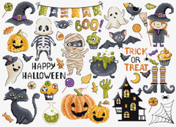 Cross stitch kit Halloween Sampler - Leti Stitch