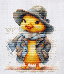 Cross stitch kit The Detective Duck - Luca-S
