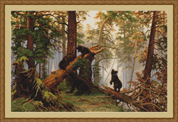 Cross Stitch Kit Morning in a Pine Forest - Luca-S