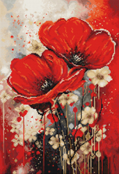 Cross stitch kit The Dance of The Poppies - Luca-S