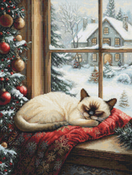 Cross stitch kit The Winter Sleep - Luca-S