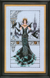 Cross stitch chart The Raven Queen  - Mirabilia Designs