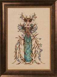 Cross stitch chart Cathedral Woods Goddess - Mirabilia Designs