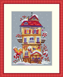 Cross Stitch Kit Winter House - Merejka
