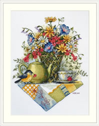Cross stitch kit Wildflower Tea - Merejka