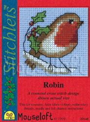 Cross stitch kit Robin - Mouseloft
