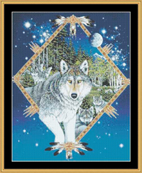 Cross Stitch Chart Wolf Song - Mystic Stitch