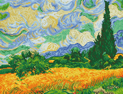 Diamond Dotz Wheat Fields (Van Gogh) - Needleart World