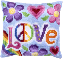 Cushion cross stitch kit Love Always - Needleart World