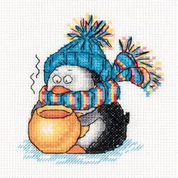 Cross stitch kit Winter Teatime - PANNA