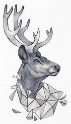 Cross stitch kit Geometry - Deer - PANNA