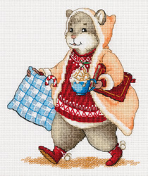 Cross stitch kit Hamster and Cocoa - PANNA