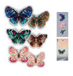 Cross stitch kit Soaring Butterflies - RIOLIS