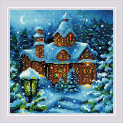 Cross stitch kit Snowfall in the Forest - RIOLIS