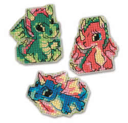Cross stitch kit Magnets Dragons - RIOLIS
