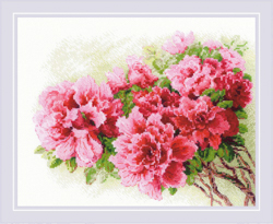 Cross stitch kit Gorgeous Azalea - RIOLIS